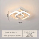 Lustre Para Sala Moderno em LED Casa Farfelle  133 (Iluminação)  Casa Farfelle
