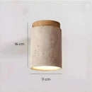 Lustre Pedra Travertino com Textura Natural e Iluminação Aconchegante  182 (Iluminação)  Casa Farfelle