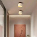 Lustre Pedra Travertino com Textura Natural e Iluminação Aconchegante  Iluminação  Casa Farfelle