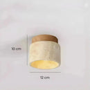 Lustre Pedra Travertino com Textura Natural e Iluminação Aconchegante  Iluminação  Casa Farfelle
