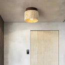 Lustre Pedra Travertino com Textura Natural e Iluminação Aconchegante Zelar - Casa & Jardim  Luminária de Teto  Casa Farfelle