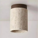 Lustre Pedra Travertino com Textura Natural e Iluminação Aconchegante Zelar - Casa & Jardim  Luminária de Teto  Casa Farfelle
