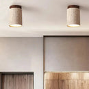 Lustre Pedra Travertino com Textura Natural e Iluminação Aconchegante Zelar - Casa & Jardim  Luminária de Teto  Casa Farfelle