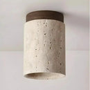 Lustre Pedra Travertino com Textura Natural e Iluminação Aconchegante Zelar - Casa & Jardim  Luminária de Teto  Casa Farfelle