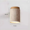 Lustre Pedra Travertino com Textura Natural e Iluminação Aconchegante Zelar - Casa & Jardim  Luminária de Teto  Casa Farfelle