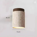 Lustre Pedra Travertino com Textura Natural e Iluminação Aconchegante Zelar - Casa & Jardim  Luminária de Teto  Casa Farfelle