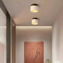 Lustre Pedra Travertino com Textura Natural e Iluminação Aconchegante Zelar - Casa & Jardim  Luminária de Teto  Casa Farfelle