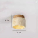 Lustre Pedra Travertino com Textura Natural e Iluminação Aconchegante Zelar - Casa & Jardim  Luminária de Teto  Casa Farfelle