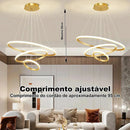 Lustre Pendente Circular Triplo em LED Casa Farfelle  192 (Iluminação)  Casa Farfelle