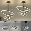 Lustre Pendente Circular Triplo em LED  Iluminação  Casa Farfelle