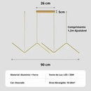 Lustre Pendente Flow Line LED Zelar - Casa & Jardim    Casa Farfelle