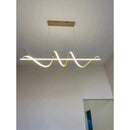 Lustre Pendente Led 45w 3 Em 1 Moderno Quarto Sala Dourado Casa Farfelle  115 (Iluminação)  Casa Farfelle
