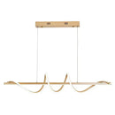 Lustre Pendente Led 45w 3 Em 1 Moderno Quarto Sala Dourado  Iluminação  Casa Farfelle