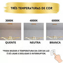 Lustre Pendente Led 45w 3 Em 1 Moderno Quarto Sala Dourado  Iluminação  Casa Farfelle