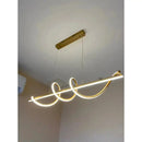 Lustre Pendente Led 45w 3 Em 1 Moderno Quarto Sala Dourado  Iluminação  Casa Farfelle