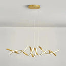 Lustre Pendente de Linear Ondas Minimalista  Iluminação  Casa Farfelle