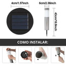 Luz Solar Para Jardim A Prova De Água  143 (Iluminação)  Casa Farfelle