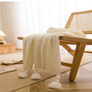 Manta de Malha com Borla Casa Farfelle  204  Casa Farfelle