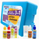 Medidor de pH e Cloro e Alcalinidade Kit Estojo Teste Água de Piscina Casa Farfelle    Casa Farfelle