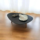 Mesa de Centro Retrô Orgânica 90x52cm Acabamento Premium Madeira Casa Farfelle    Casa Farfelle