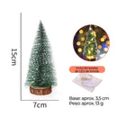 Mini Pinheiro de Natal Nevado com Luzes  Natal  Casa Farfelle