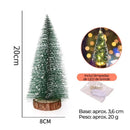 Mini Pinheiro de Natal Nevado com Luzes  Natal  Casa Farfelle