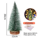 Mini Pinheiro de Natal Nevado com Luzes  Natal  Casa Farfelle