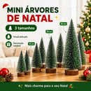 Mini Pinheiro de Natal Nevado com Luzes  Natal  Casa Farfelle