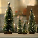 Mini Pinheiro de Natal Nevado com Luzes  Natal  Casa Farfelle