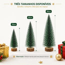 Mini Pinheiro de Natal Nevado com Luzes  Natal  Casa Farfelle