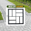 Molde de Piso para Jardins e Calçadas FlexDecor Casa Farfelle  44  Casa Farfelle