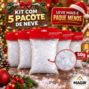 Neve Artificial Plástica para Decoração de Natal 50g  Natal  Casa Farfelle