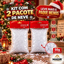 Neve Artificial Plástica para Decoração de Natal 50g  Natal  Casa Farfelle