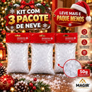 Neve Artificial Plástica para Decoração de Natal 50g  Natal  Casa Farfelle