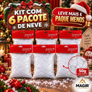 Neve Artificial Plástica para Decoração de Natal 50g  Natal  Casa Farfelle
