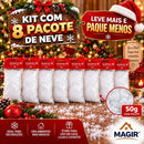 Neve Artificial Plástica para Decoração de Natal 50g  Natal  Casa Farfelle