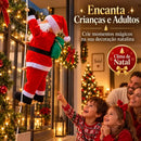 Papai Noel Subindo Escada Decorativo 90cm  Natal  Casa Farfelle
