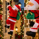 Papai Noel Subindo Escada Decorativo 90cm  Natal  Casa Farfelle