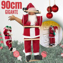 Papai Noel Subindo Escada Decorativo 90cm  Natal  Casa Farfelle