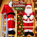 Papai Noel Subindo Escada Decorativo 90cm  Natal  Casa Farfelle