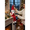 Decoração de Natal para Loja: Papai Noel e Rena Retráteis 80cm