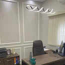 Pendente Led Lustre Preto/Dourado Para Sala de Jantar Decoração Casa Farfelle  138 (Iluminação)  Casa Farfelle