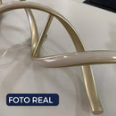 Pendente Led Lustre Preto/Dourado Para Sala de Jantar Decoração Casa Farfelle  138 (Iluminação)  Casa Farfelle