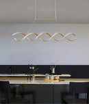 Pendente Led Lustre Preto/Dourado Para Sala de Jantar Decoração Casa Farfelle  138 (Iluminação)  Casa Farfelle