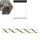 Pendente Led Lustre Preto/Dourado Para Sala de Jantar Decoração Casa Farfelle  138 (Iluminação)  Casa Farfelle