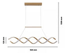 Pendente Led Lustre Preto/Dourado Para Sala de Jantar Decoração Casa Farfelle  138 (Iluminação)  Casa Farfelle