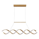 Pendente Led Lustre Preto/Dourado Para Sala de Jantar Decoração  Iluminação  Casa Farfelle
