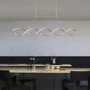 Pendente Led Lustre Preto/Dourado Para Sala de Jantar Decoração  Iluminação  Casa Farfelle