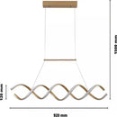 Pendente Led Lustre Preto/Dourado Para Sala de Jantar Decoração  Iluminação  Casa Farfelle