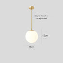 Pendente Luminária De Teto Globo Minimalista Led Casa Farfelle  116 (Iluminação)  Casa Farfelle